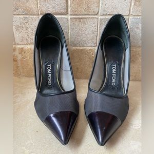 Tom Ford mesh/leather pumps
